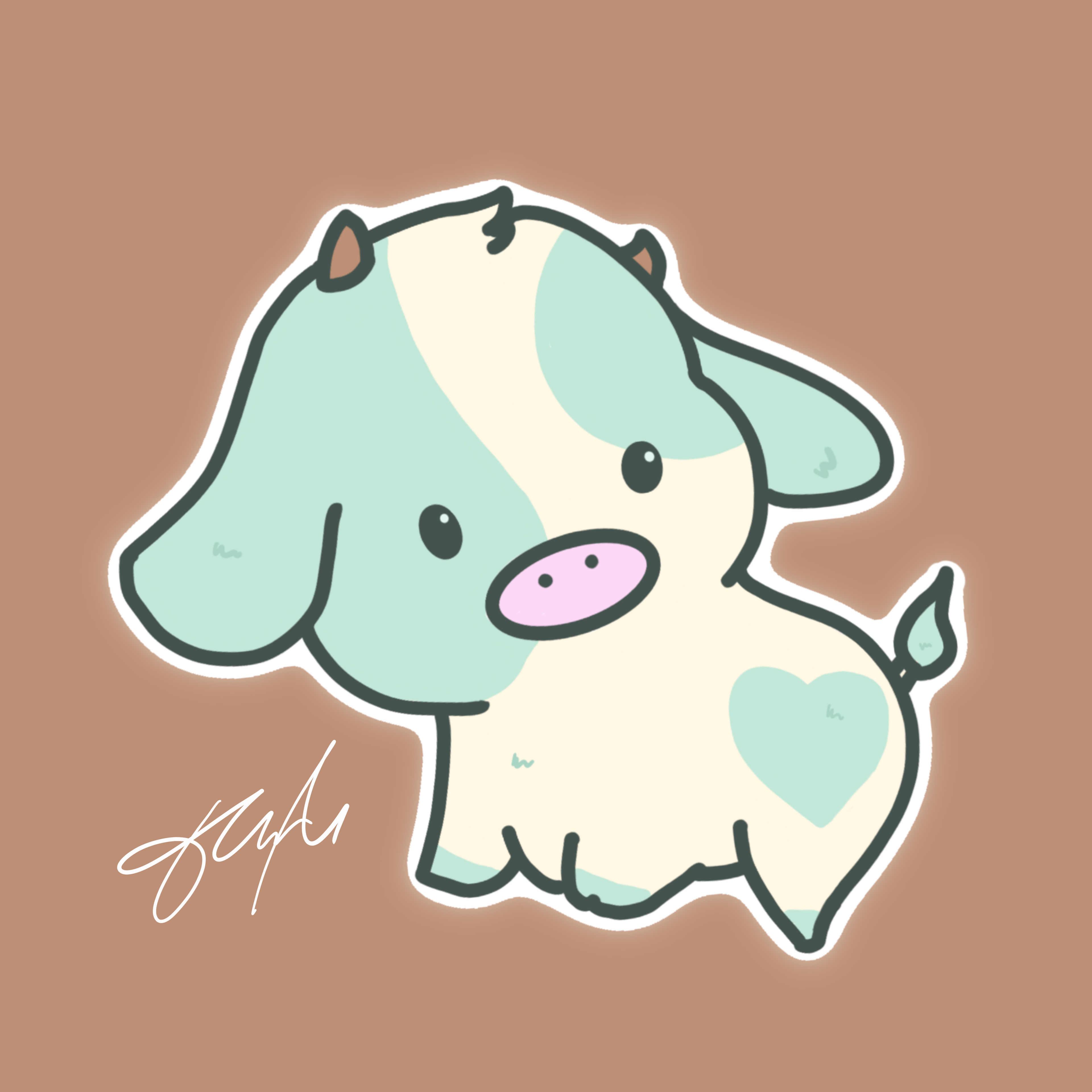 Cash Cow Sticker