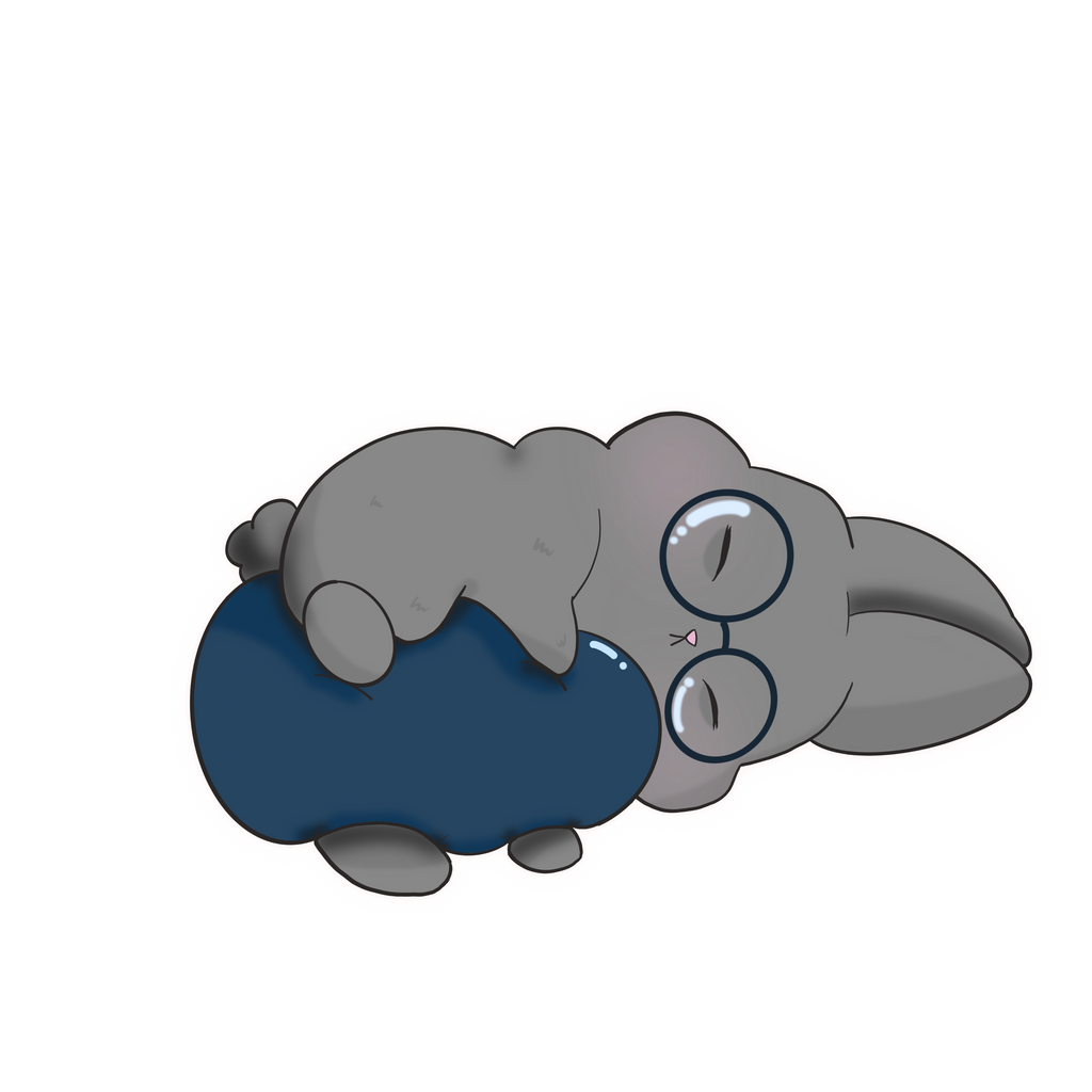 Dust Bunny with Pillow Sticker
