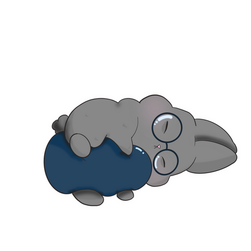 Dust Bunny with Pillow Sticker