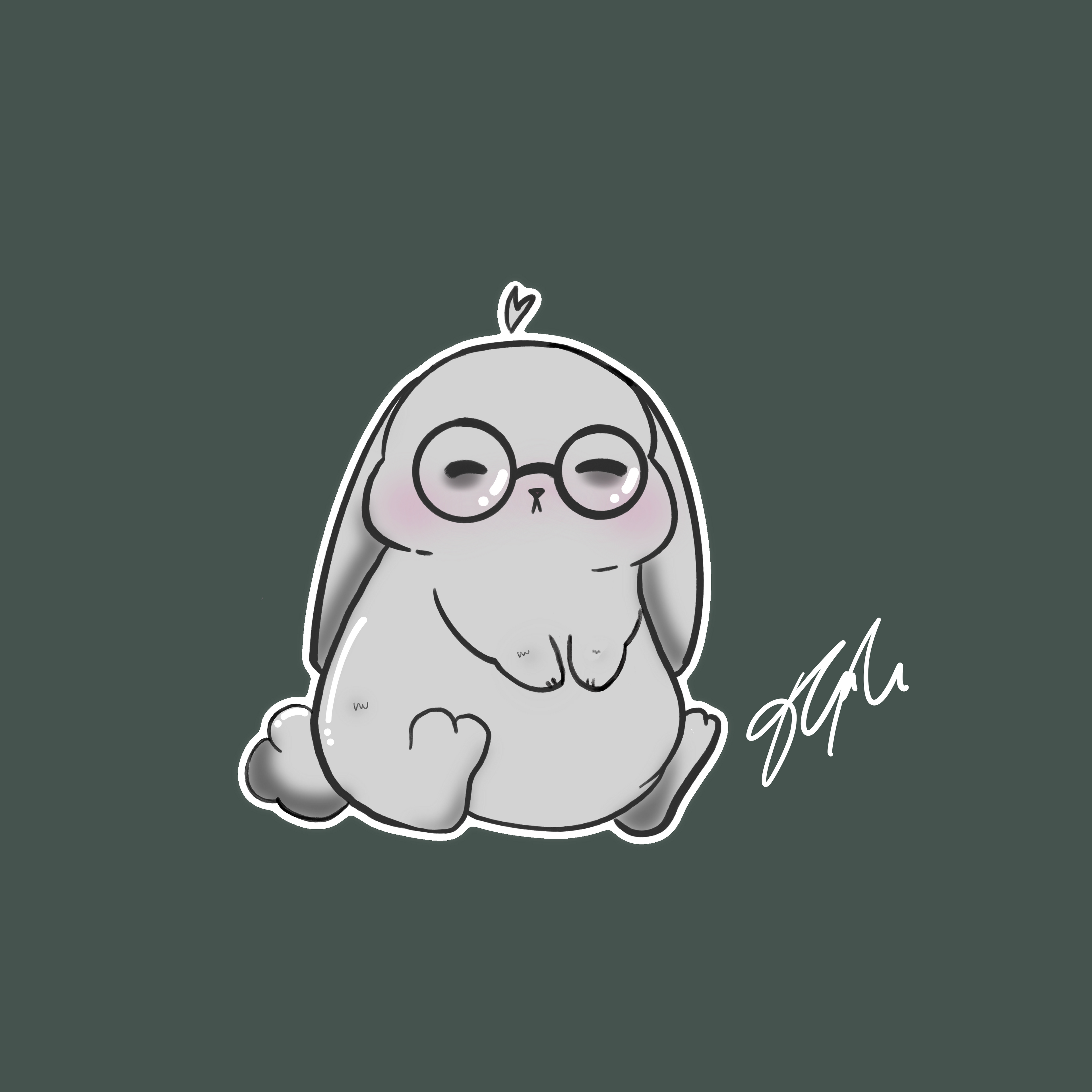 Dust Bunny Sticker